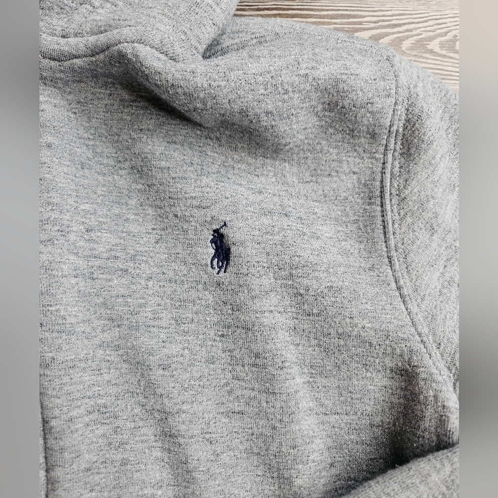 Polo Ralph Lauren Youth Full Zip Hoodie Grey Size 7 - Picture 3 of 5
